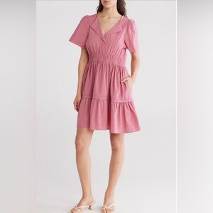 NEW…StitchDrop Pink Short Sleeve Dress